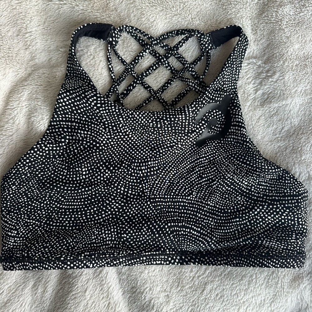 Lululemon x Peloton strappy sports bra